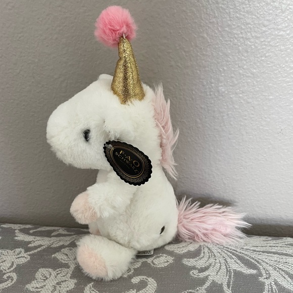 FAO Schwarz Party Pony Unicorn Plush Animal - Picture 3 of 5